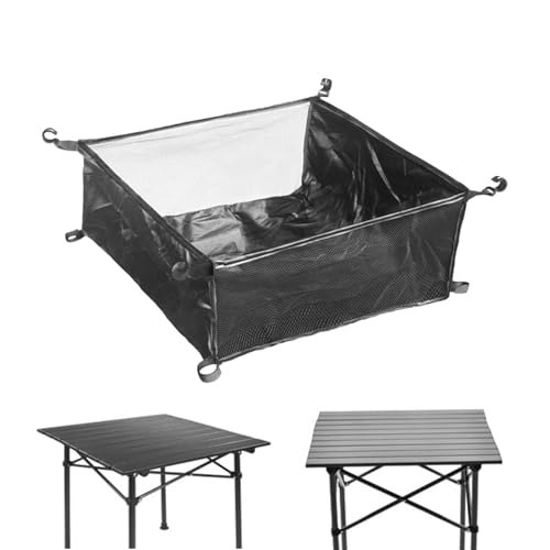 Camping -Tischspeicherkorb - Unter Tischgitter Organizer, Tragbarer Ausrüstungshalter | Hochleistungsklappbare Aufbewahrungstasche Mit Mehreren Fächern Einfaches Aufhangsdesign Für Klapptische Im Frei von Zestivra