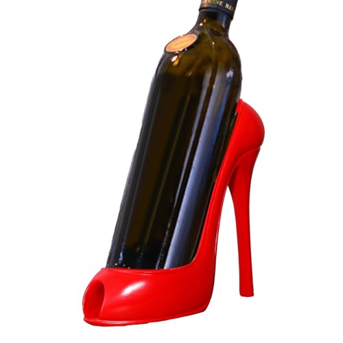 Counter Wine Rack – Einzigartiger Schuhdesign-Ständer, moderner Tischständer | dekorativer Organizer, elegantes rotes Akzentdisplay für die Sammlung von Geschenken zur Konfiguration Counter Wine Rack – Einzigartiger Schuhdesign-Ständer, moderner Tischständer | dekorativer Organizer, elegantes rotes Akzentdisplay für die Sammlung von Geschenken zur Konfiguration von Zestivra