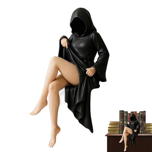 Deko Skulptur - Harz Sitzende Statue, Frauen Figur | Möbel Ornament für Bücherregal, Wohnzimmer, Schlafzimmer, Kunst Academia Zuhause Anordnung, Moderne Dekoration mit Harz Figurine Ausstellung Deko Skulptur - Harz Sitzende Statue, Frauen Figur | Möbel Ornament für Bücherregal, Wohnzimmer, Schlafzimmer, Kunst Academia Zuhause Anordnung, Moderne Dekoration mit Harz Figurine Ausstellung von Zestivra