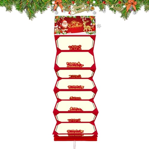 Geschenk Kartenetui Weihnachten - Überraschungsbox Geldhalter Quasten Design | Festliches Bargeldaufbewahrung Umschlagmappe Aufbewahrungsbox | für Mädchen Erwachsene Kollegen Fest Familie Feier von Zestivra