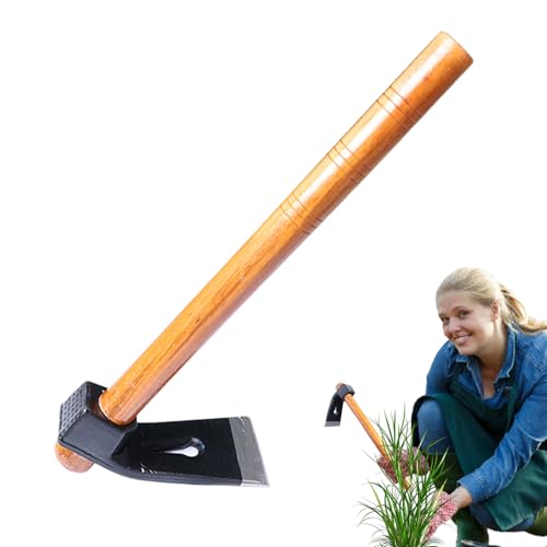 Hacke Gartenwerkzeug Heavy Duty - Gartenhacke Werkzeug | Kleine Hacken Für Den Garten,Gartenhacke Aus Stahl, Handwerkzeug Mit Holzgriff, Unkrautzieher-Zubehör Für Das Jäten Im Hinterhof Und Das von Zestivra
