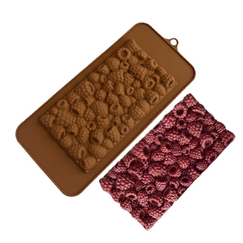 Himbeer-Backform aus Silikon - Flexible Kuchenplatte, Antihaft-Formwerkzeug | Kreatives Küchenformwerkzeug Schokolade Fondant, hohe Details, wiederverwendbar, inkl von Zestivra