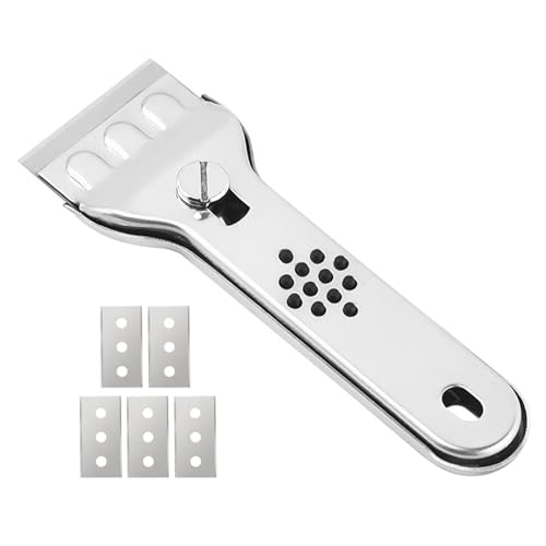 Hob Suchaber, Cerankeochfeld-Schaber Multi-Purpose mit 5 Ersatzklingen Field Multi-Purpose Scraps geeignet für Hobbys aus Glaskeramik und Induktion von Zestivra