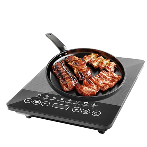 Kompakter Induktionsherd - 110V-220V Tragbare Kochplatte, Elektrischer Kocher | Haushalts Multi-Funktions Induktionsgerät für Apartment Wohnheim Büro Haus RV Indoor Outdoor Anwendung von Zestivra