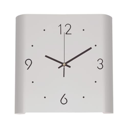 LED Eckwanduhr - Digitalanzeige, doppelseitiger Timekeper | Leuchtendes Farbwechsel Display Fernbedienung, dekorative Home Uhr für Wohnzimmer Büro mit elegantem Design u von Zestivra
