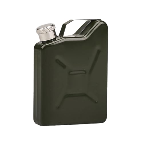Metall -Spirituosenkolben - 150 ml Whiskybehälter, Leckdosenfassdesign | Taschenflasche aus Edelstahl, robuste Outdoor -Ausrüstung mit sicherem Deckel für tägliche Wanderweg -Picknick -Läufer Camping von Zestivra