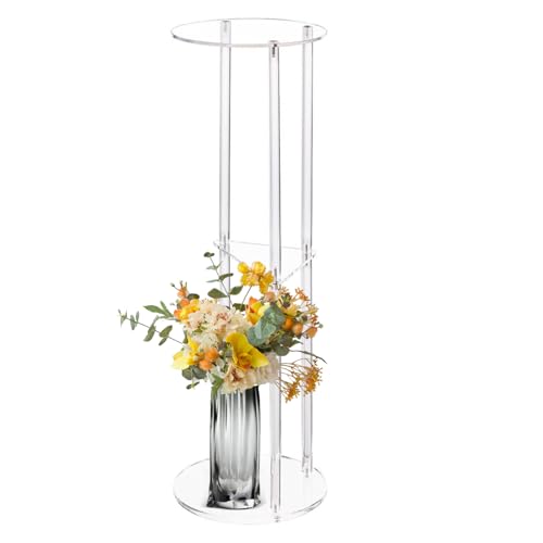 Modern Clear Side Table - Acrylic 3 Tier Stand, Minimalist End Table Display | Stylish Multi-Level Shelf Saves Floor Space, Compact Furniture Accent with Sturdy Build for Sofa Bedside Living Room Bedr Modern Clear Side Table - Acrylic 3 Tier Stand, Minimalist End Table Display | Stylish Multi-Level Shelf Saves Floor Space, Compact Furniture Accent with Sturdy Build for Sofa Bedside Living Room Bedr von Zestivra