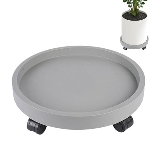 Pflanzencaddy Mit n - Mobile Pot Carrier, Robuste Runde Pflanzenbasis | Durablle Wheel -Stützplattformsystem, Verstärkter Baurahmen Nicht -Schlupfoberfläche Für Terrassendeck Und Heimatbehälter von Zestivra