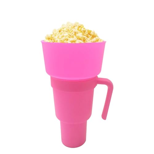 Popcorn Snack Tumbler Cup - 2in1 Getränkehalter, Hitzebeständiger Behälter | Tragbarer Popcorn -Eimer Mit Teiler Und Strohdeck Popcorn Snack Tumbler Cup - 2in1 Getränkehalter, Hitzebeständiger Behälter | Tragbarer Popcorn -Eimer Mit Teiler Und Strohdeck von Zestivra