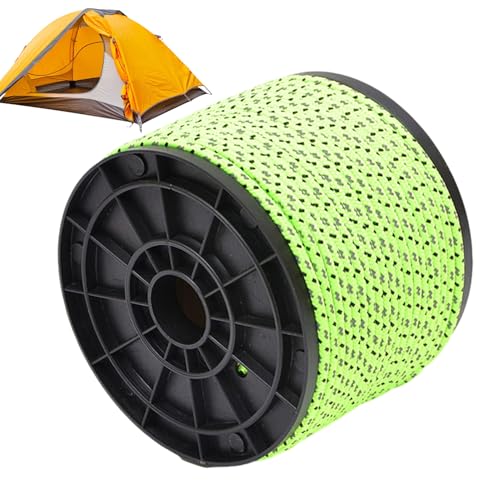 Reflektierendes Paracord -Seil - 50 M Outdoor Camping Utility Seil, Glühen In Dunkler Fallschirmkabel, 4 Mm Dicke Dauerhafte -Guy -Linie | Wanderausrüstung Zum Rucksack Zum Für Die Reis von Zestivra