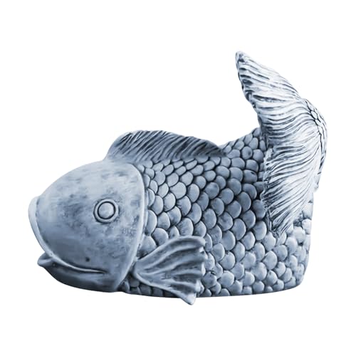 Regenwasserableiter – Realistische Fischskulptur aus Kunstharz, dekorative Außendekoration, dynamisches Design, Wasserspiel für Rasen, Terrasse, Garten, Wohnlandschaften und Innenhof, funktional und l Regenwasserableiter – Realistische Fischskulptur aus Kunstharz, dekorative Außendekoration, dynamisches Design, Wasserspiel für Rasen, Terrasse, Garten, Wohnlandschaften und Innenhof, funktional und l von Zestivra
