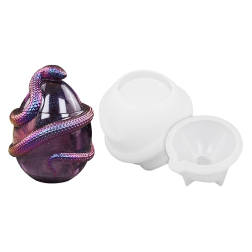 Silikonform aus Glas zur Aufbewahrung, Ei-Design-Gießbehälter, Epoxidform mit Deckel für Bastelprojekte, Schmuckhalter, Schmuckkästchen, Süßigkeiten-Organizer Silikonform aus Glas zur Aufbewahrung, Ei-Design-Gießbehälter, Epoxidform mit Deckel für Bastelprojekte, Schmuckhalter, Schmuckkästchen, Süßigkeiten-Organizer von Zestivra