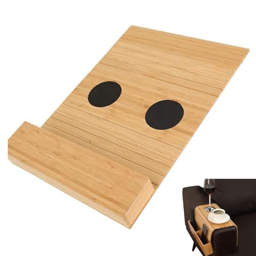 Sofa-Tablett – Sofa-Tablett für Tisch, Tisch | tragbare Sofa-Armlehnenplattform, Sofa-Arm-Tablett für Getränke, Snacks, Tee von Zestivra