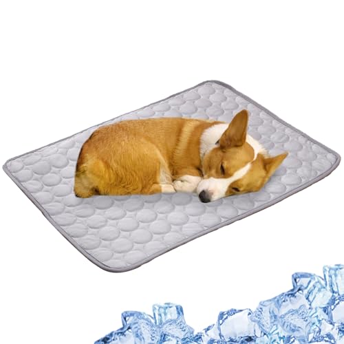 Sommerhundkühlmatte - Haustier Selbstkühlendes Pad, Kistenbettzubehör | Natürliches Eisblock Für Hunde Und Katzen Mit Langlebigem Anti -Biss -Design Für Den Schlafkomfort Im Innenbereich Im Sofa -Zwin von Zestivra