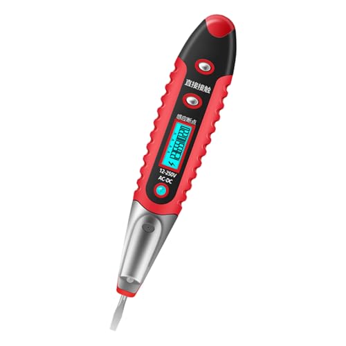 Spannungsprüfer Schraubendreher – AC Live Wire Detector Stift, kompaktes Schaltungsprüferwerkzeug | Spitze mit isoliertem Griff Spannungsprüfer Schraubendreher – AC Live Wire Detector Stift, kompaktes Schaltungsprüferwerkzeug | Spitze mit isoliertem Griff von Zestivra