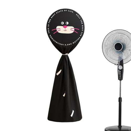 Ventilator Abdeckung - Universelle Katzen Staubschutzhaube Mit Elastischem Band, Halb Und Vollabdeckung | Niedlicher Stoffbezug Zum Schutz Für Bodenventilator Wohnzimmer Schlafzimmer Zuhause von Zestivra