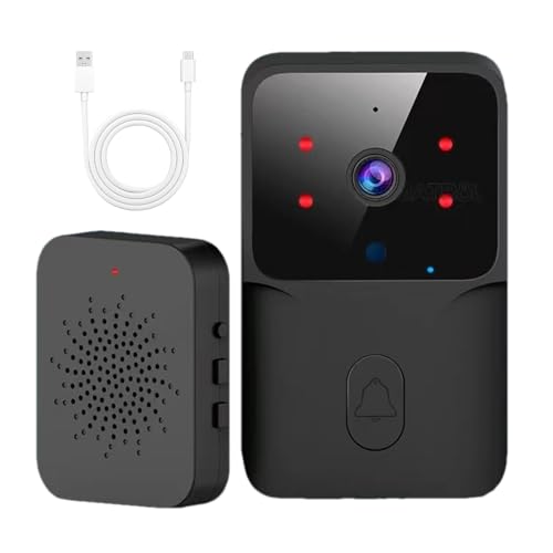 Video Torbell - Wlande Secorupte Vidorbell - Kamera Tor Ball, Smarteintrag | Bewegungserkennung Audio -Visual -System, Schnelles Setup Mit Stabiler Verbindung Für Apartment Officee Home Hotel Z von Zestivra