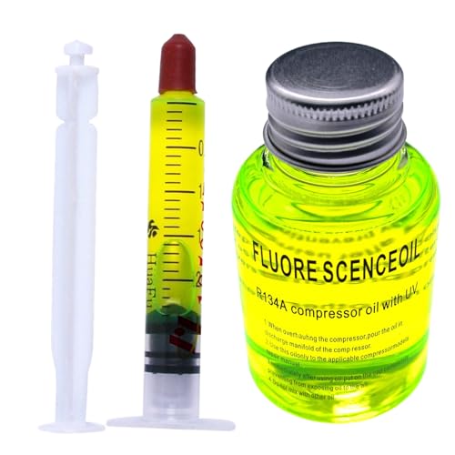 Wechselstromfluoreszenzöl - Leckerkennungsöl, Kältemittel System Farbstoff Helle Formel | Zuverlässiger Erkennungsmittel Mit Hoher Genauigkeit Für Die Kfz -Klimaanlage, Fahrzeugkühlung, LKW -RV AC Wechselstromfluoreszenzöl - Leckerkennungsöl, Kältemittel System Farbstoff Helle Formel | Zuverlässiger Erkennungsmittel Mit Hoher Genauigkeit Für Die Kfz -Klimaanlage, Fahrzeugkühlung, LKW -RV AC von Zestivra