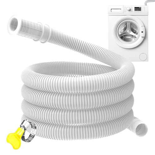 Zestivra Abwasserschlauch für mobiles Klimagerät | AC Schlauch Mit Schelle - Dichter Schlauch Zur Wasserableitung Für Waschmaschinen Und Luftentfeuchter von Zestivra