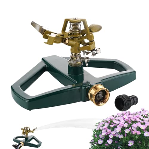 Zestivra Gartensprinkler – Gartensprinkler für Rasenbewässerung – automatisches Bewässerungssystem mit 360 Grad Rotation, Gartenzubehör für Wasserspiel, Bewässerung von Blumen und von Zestivra