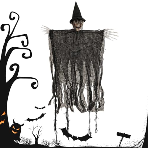 Zestivra Halloween Hexe Dekoration | Schaurige Hexen Deko Für Draußen Und Feste - Schaurige Wohnaccessoires Für Halloween Feiertags-Partyzubehör Außenbereich Garten Vorgarten Geisterhaus Rasen Zestivra Halloween Hexe Dekoration | Schaurige Hexen Deko Für Draußen Und Feste - Schaurige Wohnaccessoires Für Halloween Feiertags-Partyzubehör Außenbereich Garten Vorgarten Geisterhaus Rasen von Zestivra