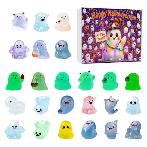 Zestivra Halloween Kalender Figuren,24 Tage Kalender Miniatur Nachleuchtend Geist Set - Deko Für Geisterhaus Für Frauen Männer Kinder Familie,Für Teenager Frauen Erwachsene Zestivra Halloween Kalender Figuren,24 Tage Kalender Miniatur Nachleuchtend Geist Set - Deko Für Geisterhaus Für Frauen Männer Kinder Familie,Für Teenager Frauen Erwachsene von Zestivra