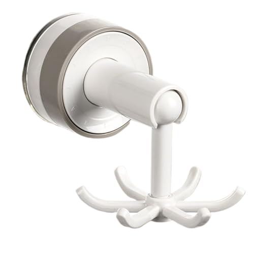 Zestivra Saugnapf-Duschhaken | Badewannensaugnapf-Haken, strapazierfähig, um 360 Grad drehbarer Aufhängerhalter für Wand, Tür, Fenster, Hotel, Badezimmer, Waschbecken, Toilette, Zuhause, Wohnung Zestivra Saugnapf-Duschhaken | Badewannensaugnapf-Haken, strapazierfähig, um 360 Grad drehbarer Aufhängerhalter für Wand, Tür, Fenster, Hotel, Badezimmer, Waschbecken, Toilette, Zuhause, Wohnung von Zestivra
