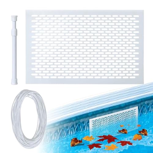 Zestivra Schwimmbad Skimmer Abdeckung | Hochfester Werkstoff Blatt- Und Schmutzschutz Netz Mit Filter, Innere Mechanik schützen Rostfester Laubschutz Für Haus Garten Schule Teich von Zestivra