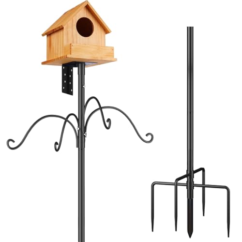 Zestivra Vogelfuttersäulen Stange, Höhenverstellbarer Metall Vogelhaus Ständer 193 cm, Nektarspender Halter Aufhänger Für Pflanzen Nistplatz Wetterstation Blumengarten Terrasse Eichhörnchen Zestivra Vogelfuttersäulen Stange, Höhenverstellbarer Metall Vogelhaus Ständer 193 cm, Nektarspender Halter Aufhänger Für Pflanzen Nistplatz Wetterstation Blumengarten Terrasse Eichhörnchen von Zestivra
