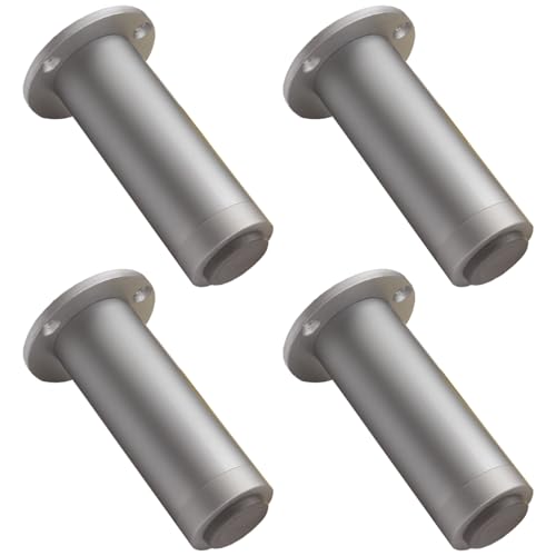 Möbelfüße Grau, Möbelfüße Verstellbar 4 Stück Möbelbeine Metall Tischbeine Outdoor Tischfüße Sofa Füße Sockelfüße Höhe: 8-30cm für Bank Füße Möbelfüsse Bettfüße Stühle mit 12 Schrauben 18cm/7" von ZestomZ