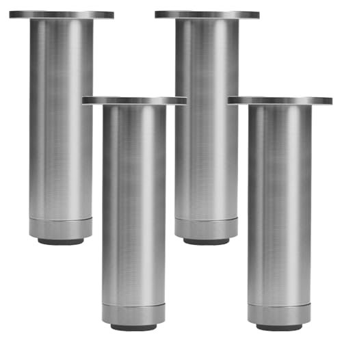 Verstellbare Schrankbeine, Metall-Tischbeine, graues Möbelbein, Metall-Tischbein, Sofa-Bein, Aluminiumlegierung, Stuhlfüße, Höhe: 8–30 cm, für Eckschrankfüße, Stuhlfußstütze mit 16 Schrauben, 30 cm Verstellbare Schrankbeine, Metall-Tischbeine, graues Möbelbein, Metall-Tischbein, Sofa-Bein, Aluminiumlegierung, Stuhlfüße, Höhe: 8–30 cm, für Eckschrankfüße, Stuhlfußstütze mit 16 Schrauben, 30 cm von ZestomZ