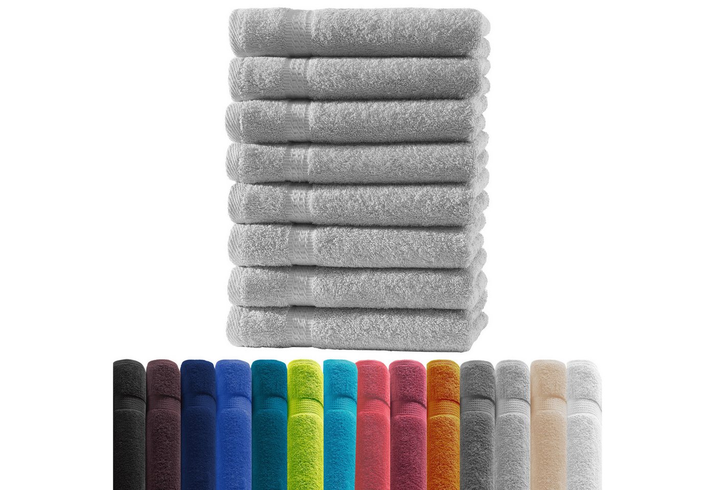 Zestri Handtücher COMFORT Handtücherset aus Baumwolle, saugstark weich, Frottee, Gästehandtuch 8er-Set, Duschtuch Saunahandtuch Gästehandtücher Badetuch Handtücher Set Zestri Handtücher COMFORT Handtücherset aus Baumwolle, saugstark weich, Frottee, Gästehandtuch 8er-Set, Duschtuch Saunahandtuch Gästehandtücher Badetuch Handtücher Set von Zestri