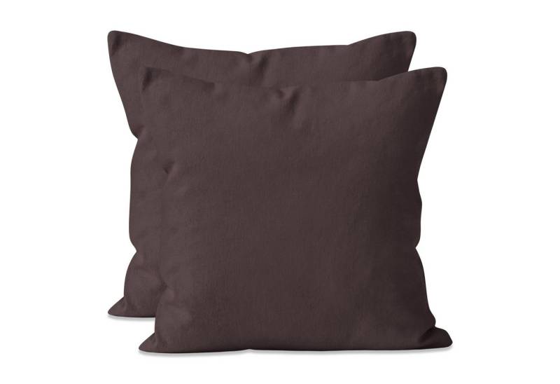 Zestri Kissenbezug 2-er Set Kissenhülle Mikrofaser 40x40 40x80 80x80 mit Reißverschluss, Dekokissen Sofakissen von Zestri