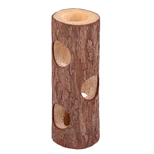 Hamster Übungstunnel Holz Maus Tunnel Tier Spielzeug Wald Baumstamm Übungsrohr für Kaninchen Frettchen Meerschweinchen von FOXCUP