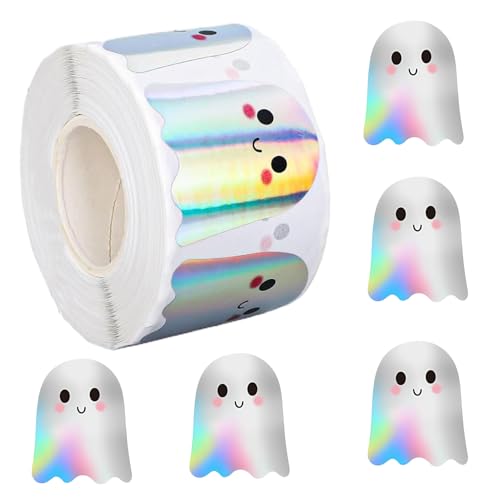 Zetqhuu Halloween Geisteraufkleber, 500 Stück Holografische Boo Süße Geisteraufkleber, Wasserfest Selbstklebend Für Umschläge Tagebuch Halloween Party Dekoration Zetqhuu Halloween Geisteraufkleber, 500 Stück Holografische Boo Süße Geisteraufkleber, Wasserfest Selbstklebend Für Umschläge Tagebuch Halloween Party Dekoration von Zetqhuu