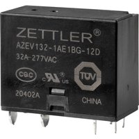 Zettler Electronics - AZEV132-1AE1BG-12D Powerrelais 12 v/dc 32 a 1 Schließer 1 St. von Zettler Electronics