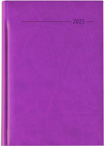 Buchkalender Tucson rosa 2025 - Büro-Kalender A5 - Cheftimer - 1 Tag 1 Seite - 352 Seiten - Tucson-Einband - Zettler von Zettler