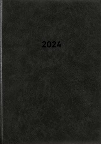 Buchkalender schwarz 2024 - Bürokalender 14,5x21 cm - 1 Tag auf 1 Seite - wattierter Kunststoffeinband - Stundeneinteilung 7 - 19 Uhr - 876-0020 Buchkalender schwarz 2024 - Bürokalender 14,5x21 cm - 1 Tag auf 1 Seite - wattierter Kunststoffeinband - Stundeneinteilung 7 - 19 Uhr - 876-0020 von Zettler