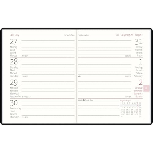 Taschenkalender 1W/2S Zettler farblich sortiert von Zettler