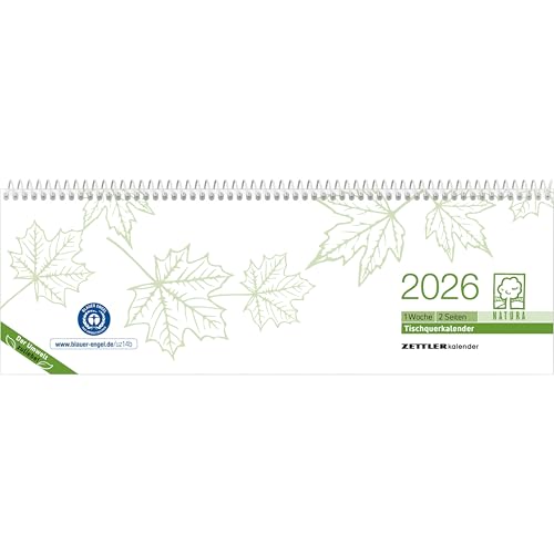 Tischquerkalender Recycling 2026-29,6x9,9-1 Woche auf 2 Seiten - Blauer Engel - Kalender aus Recyclingpapier - Stundeneinteilung 7-19 Uhr - 116-0700 Tischquerkalender Recycling 2026-29,6x9,9-1 Woche auf 2 Seiten - Blauer Engel - Kalender aus Recyclingpapier - Stundeneinteilung 7-19 Uhr - 116-0700 von Zettler