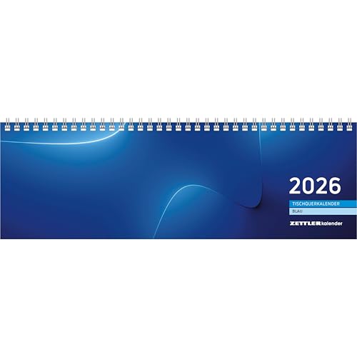 Tischquerkalender blau 2026-32x10,5 cm - 1 Woche auf 2 Seiten - Bürokalender mit Monatsübersichten - Stundeneinteilung 7-20 Uhr - 176-0015 Tischquerkalender blau 2026-32x10,5 cm - 1 Woche auf 2 Seiten - Bürokalender mit Monatsübersichten - Stundeneinteilung 7-20 Uhr - 176-0015 von Zettler