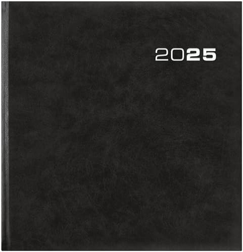 Wochenbuch Sekretär 2025 - Bürokalender 20x21 cm - Farbe: anthrazit - 1 Woche auf 2 Seiten - Buchkalender - 786-0021 von Zettler