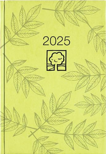Wochenbuch grün 2025 - Bürokalender 14,6x21 cm - 1 Woche auf 2 Seiten - 128 Seiten - mit Eckperforation - Notizbuch - Blauer Engel - 766-0713 von Zettler