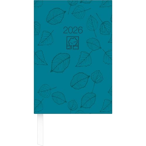 Wochenbuch türkis 2026 - Bürokalender 14,6x21 cm - 1 Woche auf 2 Seiten - 128 Seiten - Notizbuch - Blauer Engel - 766-0717 von Zettler