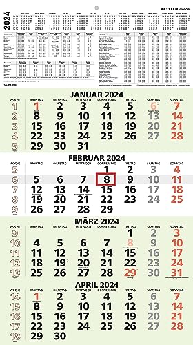 ZETTLER 4 Monatskalender - Blauer Engel 2024, im Format 33 x 58,8 cm, Monatsplaner mit Datumschieber, Bürokalender ZETTLER 4 Monatskalender - Blauer Engel 2024, im Format 33 x 58,8 cm, Monatsplaner mit Datumschieber, Bürokalender von Zettler