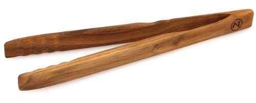 Zetzsche Grillzange - Küchenzange 30 cm lang aus Nuss Holz, Made in Germany von Zetzsche