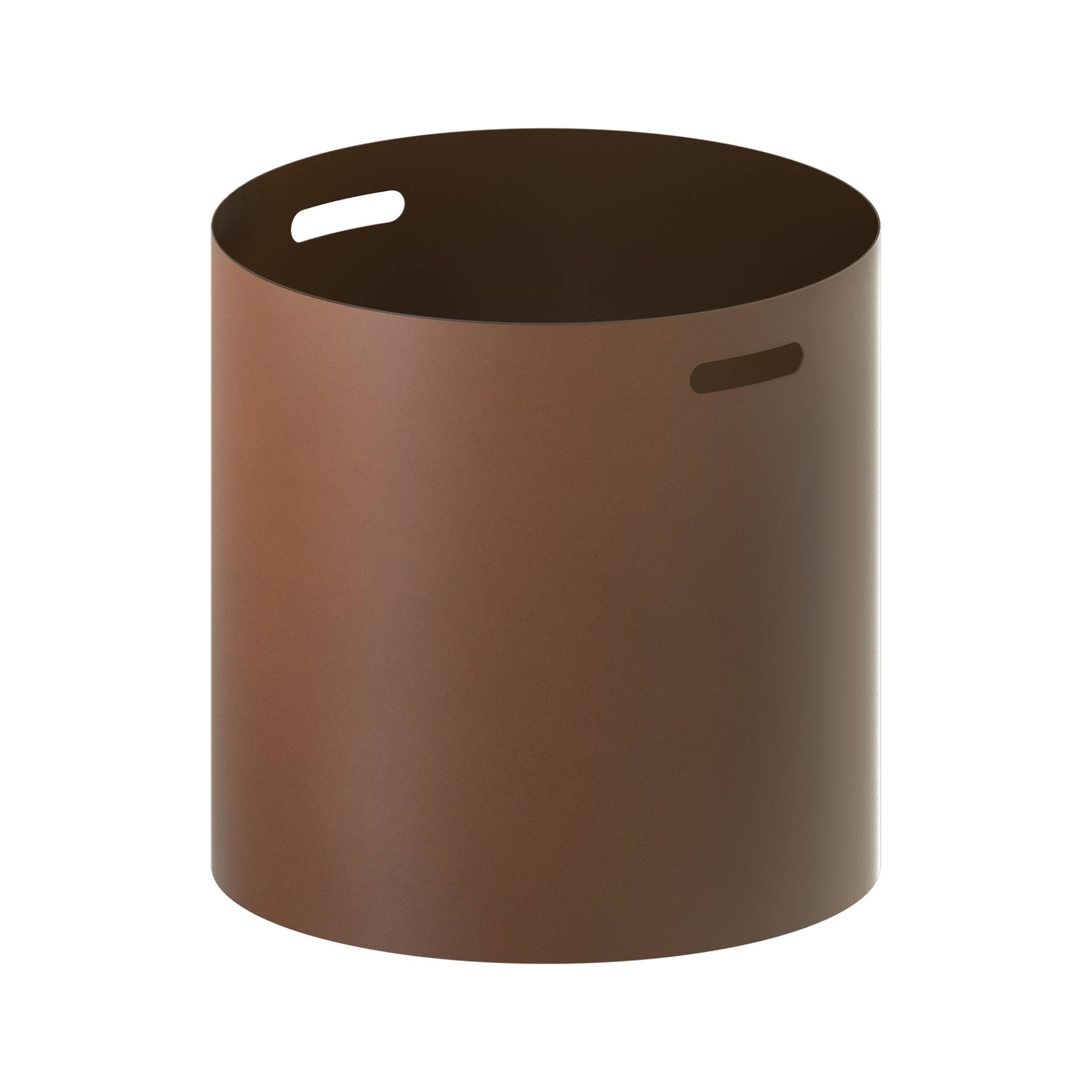 Zeus - Irony Pot Übertopf 60x60cm - rostfarben/mit Rollen/Ø 60 x H 60 cm/für Innen- und Außerbereich geeignet von Zeus