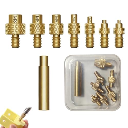 8 PCS 3D Druck Gewindeeinsatz Set:Starke Wärmeleitfähigkeit und hohe Härte 936 Lötkolbenspitzen Nuts M2 M2.5 M3 M4 M5 M6 M8 Soldering Iron Tips Compatible 900M T18 Weller ST Series Soldering Tips 8 PCS 3D Druck Gewindeeinsatz Set:Starke Wärmeleitfähigkeit und hohe Härte 936 Lötkolbenspitzen Nuts M2 M2.5 M3 M4 M5 M6 M8 Soldering Iron Tips Compatible 900M T18 Weller ST Series Soldering Tips von Zevmi