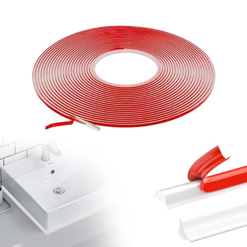Zevmi 10 M 9x12mm Flexible Zierleisten Selbstklebend: Weiße Wandleiste Fliesenkantenleiste Paneelleiste Abschlussleiste für Wandkanten Fliesenkanten Boden Fenster Wandbordüre Schrank von Zevmi