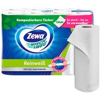 Zewa Küchenrollen WISCH&WEG Reinweiss 2-lagig, 8 Rollen von Zewa